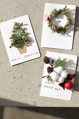 Christmas Card Making (Dry Flower Card)