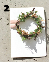 Christmas Card Making (Dry Flower Card)