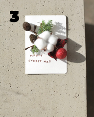 Christmas Card Making (Dry Flower Card)